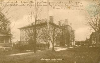 Christopher Gibson School Dorchester MA Postcard 1906