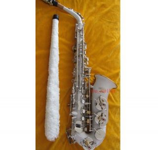 SALE Approved White Silver Nickel Alto Saxophone Eb Sax Case