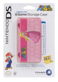 Official DS Peach 6 Game Character Storage Case New UK