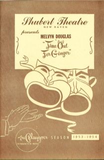 Melvyn Douglas Time Out for Ginger Shubert Program 1953