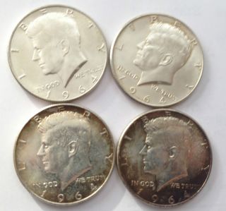 1964 Kennedy Half Dollars $2 00 Face 90 Silver Coins