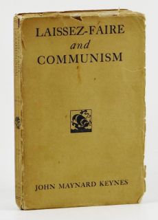  Faire and Communism ~JOHN MAYNARD KEYNES~ 1st Edition 1926 ~Economics