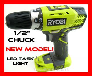Ryobi P208B Drill *NEW MODEL* LED Light Lithium / NiCd P100 P103 P105