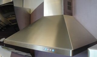 Wall canopy range hood Traditional styling Ductless chimney included