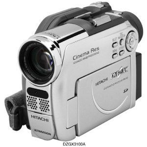 Hitachi DZ GX3100A 1 3MP DVD Camcorder with 15x Optical 50585223677
