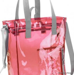 Clear Work Tote Bag Purse Transparent Shoulder Security Handbag Black