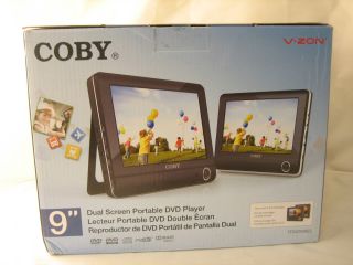 Coby TFDVD9952 Dual Screen 9 inch Portable DVD Player