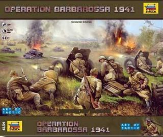 ZVE6134 WWII Barbarossa 1941 Military Board Game Zvezda