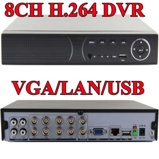 CCTV 8CH DVR Standalone H 264 Real Time Network DVR Surveillance