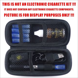 Electronic Cigarette Zip Case compatible with any e cigarette, ecig, e