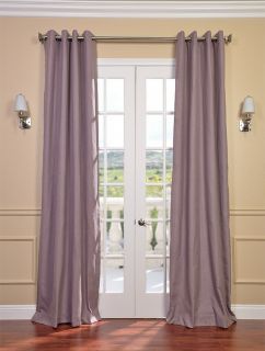 mauve textured linen blend grommet curtains drapes luxurious