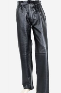 Mens 3Color Genuine Dress Casual Leather Pants Sz 34 44