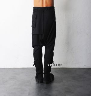  DRKSHDW Wrapped Drop Crotch Silky Dress Pants at Fabrixquare w28 30