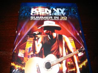 DVD BLU RAY Movie; KENNY CHESNEY; SUMMER in 3 D;NEW;COUNTRY SUPERSTAR