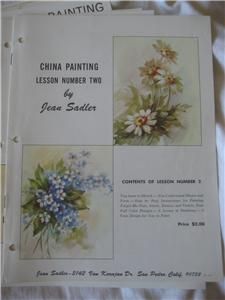 jean sadler china painting lessons 1 12 booklets
