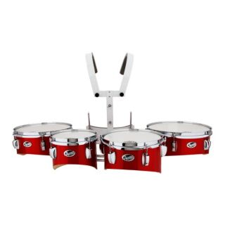 ASTRO DRUMS MRQ RD MARCHING QUAD TOM SET 8 10 12 & 13 W/ CARRIER