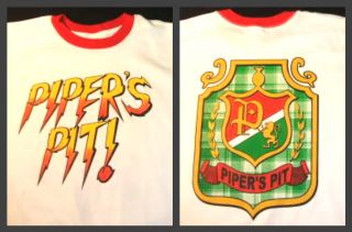  Rowdy Roddy Piper's Pit Crest Ringer T Shirt New