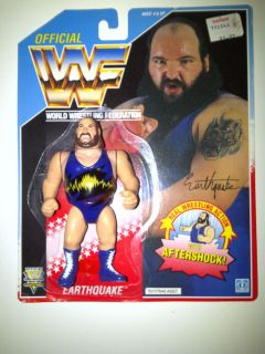 WWF WWE Hasbro Earthquake Figure w Card Backer