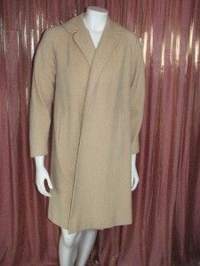 vintage 1950s 60s einiger pure 24k cashmere coat xs