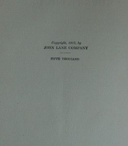  1915 Collected Poems of Rupert Brooke John Lane Company Fifth Thousand