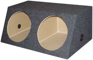 Dual 15 inch Subwoofer Sub Box Two Speaker Enclosure