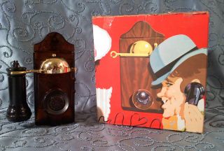 Avon Calling 1905 Phone Decanter w/ Wild Country Cologne and Talc Full