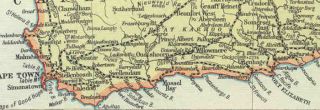 Southern Africa Old Vintage Map Edward Stanford Circa 1920 RSA Etc