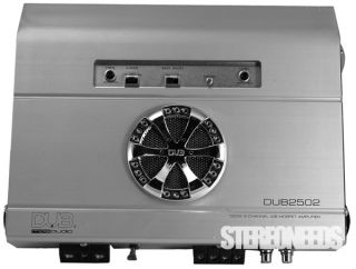 Dub Audio DUB2502 500 Watt Chrome 2 Channel Car Stereo Amp Amplifier w