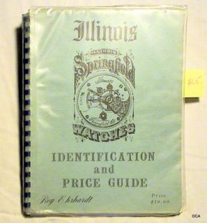 Illinois watches, Identification and Price Guide, Roy Ehrhardt