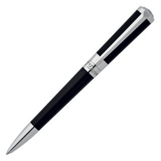New s T Dupont Liberte Black Lacquer Ballpoint Pen 465674