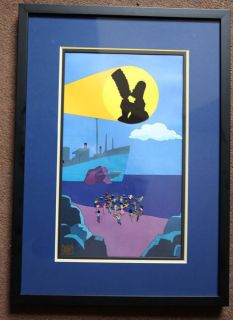  Animation Production Cel Art The Mysterious Voyage of Homer With Cert
