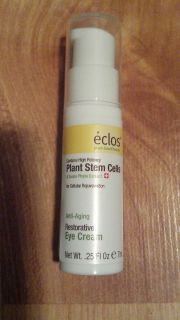 Eclos Plant Stem Cells Restorative Eye Cream 25 oz NEW Reduce Fine Eye