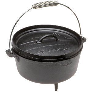 Old Mountain 4 Qt Dutch Oven with Feet and Flat Flanged Lid