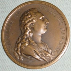 1781 Marie Antoinette Louis XVI Bronze Medal Du Vivier