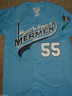  Down Myrtle Beach Mermen 55 Kenny Powers Baseball Jersey Shirt