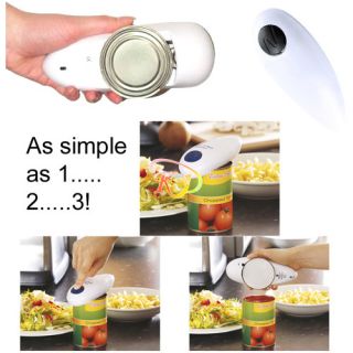 S9K One Touch Automatic Electric Tin Can Opener + Jar Grip Hands Free