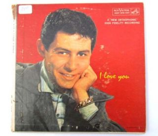 Eddie Fisher I Love You 45 RPM Double EP RCA EPB 1097 Cardboard