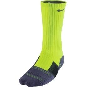 Nike Elite Football Crew Socks  Sz Large Shoe Size 8  12 volt neon
