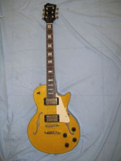 Electric Guitar, LP Flamed maple arched top, semi hollow body