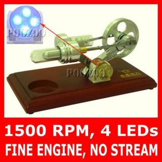 New Hot Air Stirling Engine Electricity Power Generator Funny Toy with