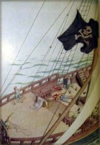 Treasure Island Edmund Dulac 12 Tipped in Plates c1927 Robert Louis