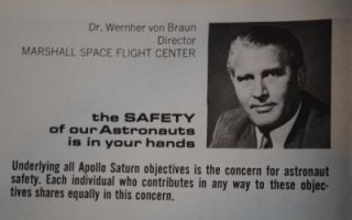 Vtg NASA Apollo Manned Flight Awareness Brochure Wernher Von Braun MFA