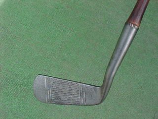 Hickory Wood Shaft Dysart Fife Spalding Wry Neck Putter Golf Club