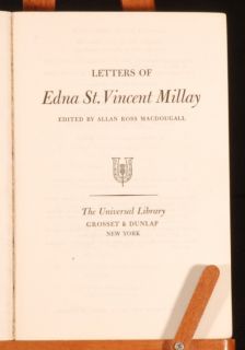 1952 Letters of Edna St Vincent Millay MacDougall