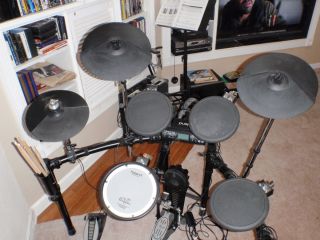 Roland Electronic Drum Set TD4S with Amp and Seat