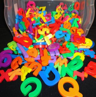 Huge Lot of MAGNETIC LETTERS & Numbers ~Varies Sizes & Colors~