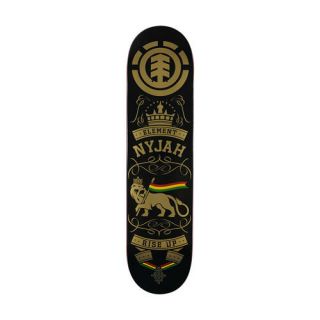 Element Nyjah Huston Rise Up Black Skateboard Skate Deck 7.75