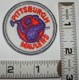 RARE VINTAGE PITTSBURGH MAULERS USFL FOOTBALL LEAGUE CREST PATCH