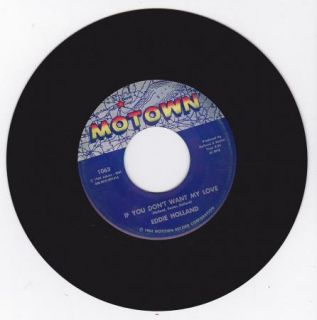 Hear Motown Northern Soul 45 Eddie Holland Candy to Me If You DonT