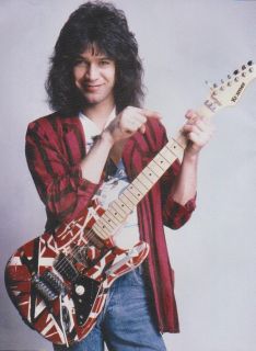 Eddie Van Halen Kramer Frankenstein Guitar Print Ad